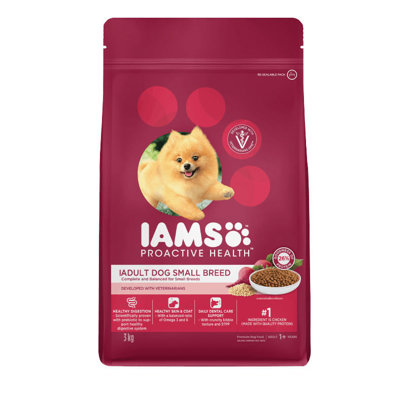 IAMS Proactive Health Small Toy Breed Adult Dry Dog Food for Small Dogs with Real Chicken 15 lb. Bag Amazon Pet Supplies