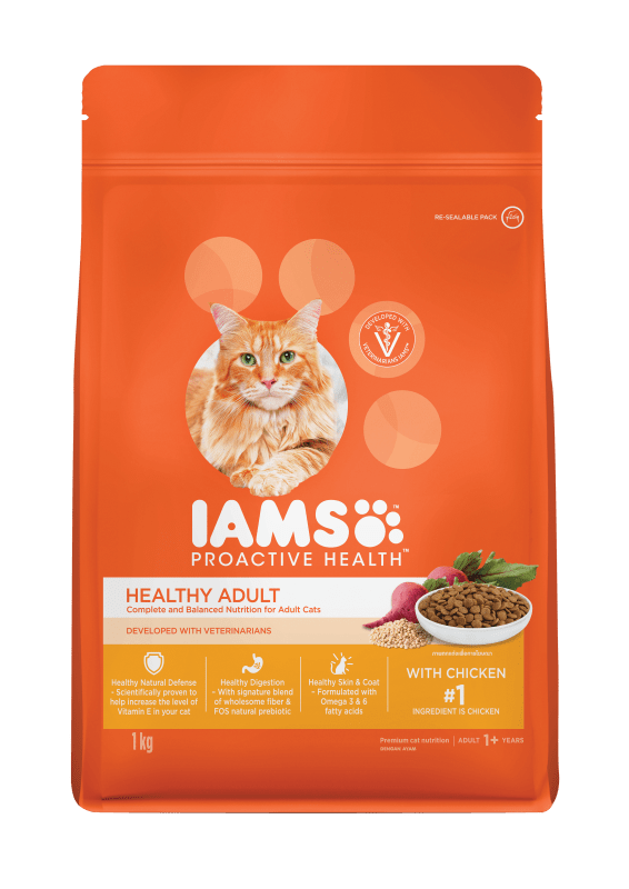 IAMS PROACTIVE HEALTH HEALTHY ADULT WITH CHICKEN 6x1kg - 1